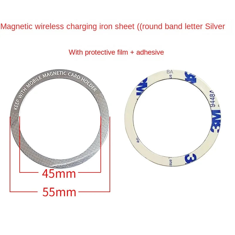 Magnetic Metal Plate For Car Phone Holder Universal Iron Sheet Disk Sticker Mount Mobile Phone Magnet Stand For IPhone