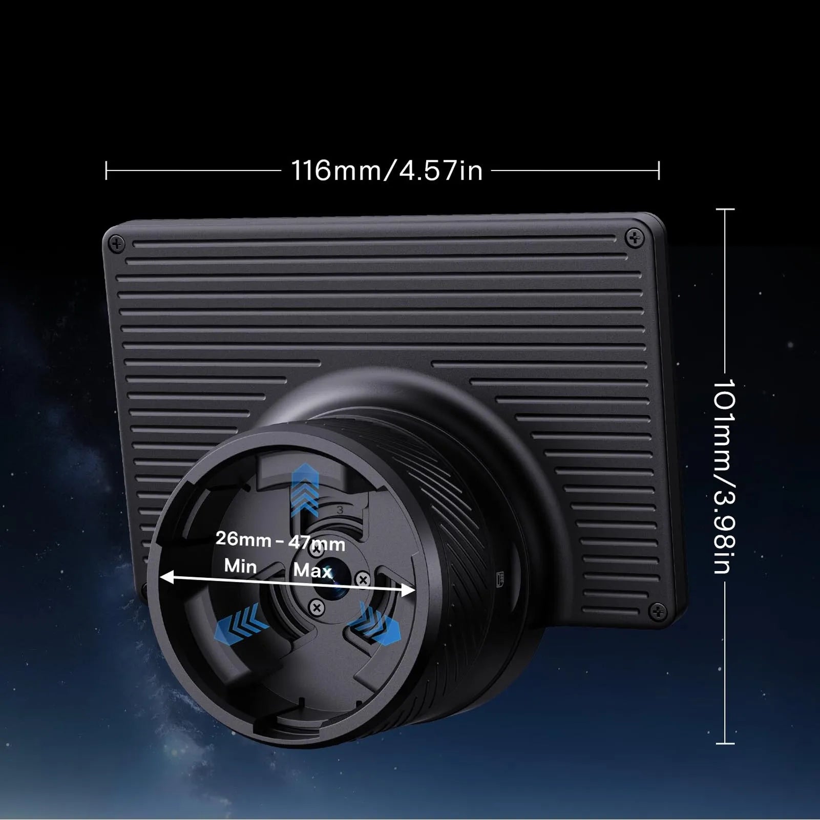 4.3 Inch Screen Digital Telescope Eyepiece Camera WiFi Electronic Eyepiece Camera Recording Via App for 26mm to 47mm Telescopes