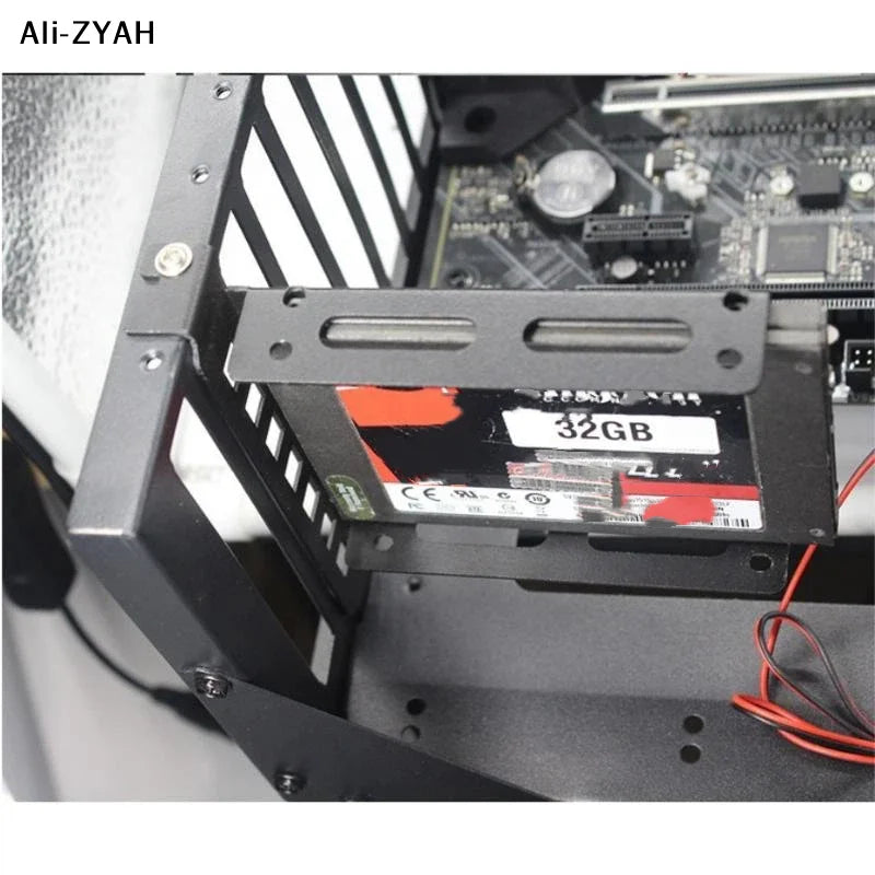 Desktop Computer Case SSD HDD Universal Hard Drive Bay PCI Card Slot Expansion Rack Suitable For 2.5-inch/3.5-inch Hard Drives