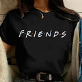 Fashion Friends Tv Show Funny Cartoon T Shirt Women Graphic Best Friends Harajuku T-shirt Korean Style Tshirt Vintage Top Female
