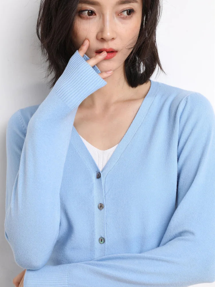 Women Cardigans 2025 Autumn Winter Single Breasted Knitwears Long Sleeve Warm Knit Cardigan Korean Fashion Spring casual Sweater