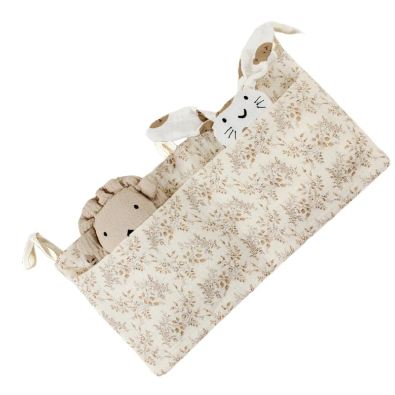 Baby Bedside Storage Bag Cribs Multifunctional Hanging Organizer Pocket for Drool Bibs Toy Diaper Baby Cribs Storage Bag