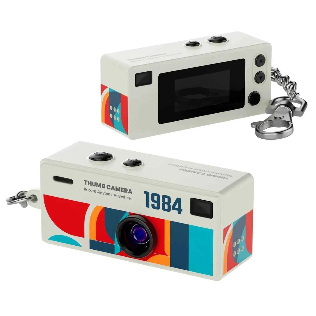 Thumb Camera 1080P FHD, 130° Wide-Angle Lens with AF Autofocus & Fill Light, Portable Mini Camera with TFT LCD Screen mini CCD