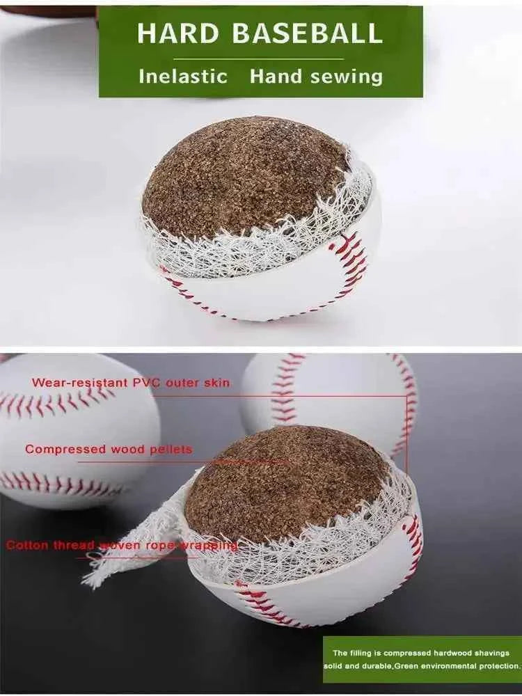 1PC Baseball No. 9 Softball Hardball Softball Craft Ball Sports Products White Safe Kids Men's Baseball sports Training Standard