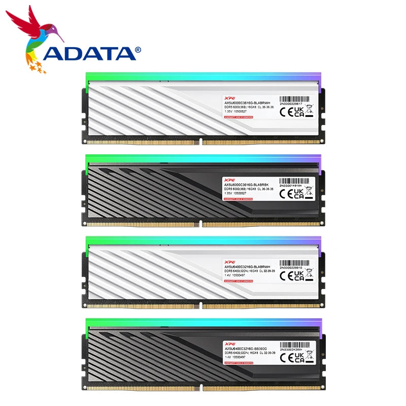 ADATA XPG LANCER Blade D300G RGB DDR5 MEMORY 16GB 6000MHz  16GB 6400MHz 32GB 6000MHz  32GB 6400MHz  Desktop ram Computer Ram