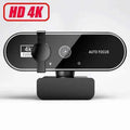 Webcam 4k Streaming Web Camera 1080p 30fps Usb Camera Free Screen Rotation With Dual Ai Noise-cancelling Mic For Tiktok/youtube