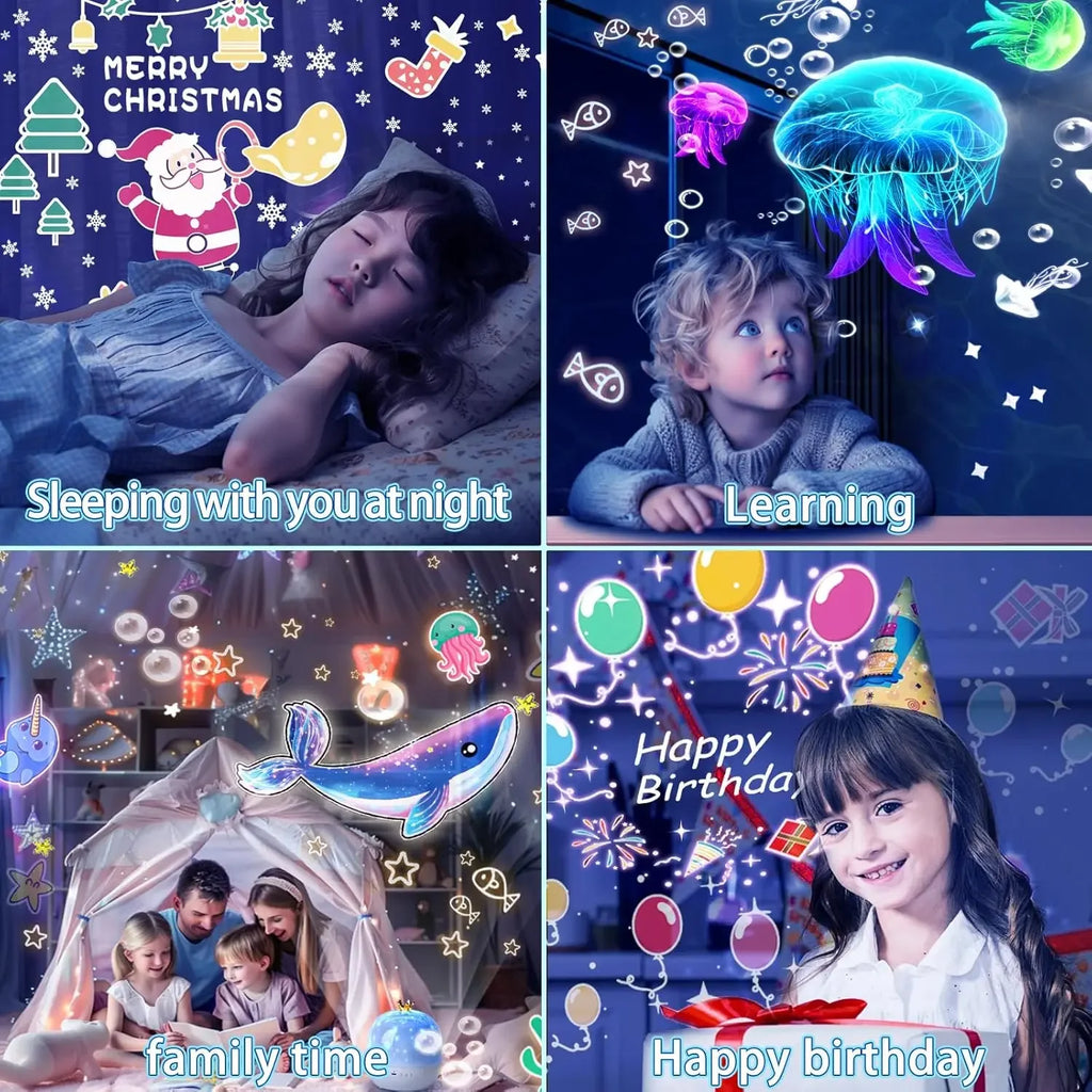 Kids led Night Light Projector, Light Projector with LED Timer and USB Cable, 360 Degree Rotation Kid Night Light Lamp for Kids