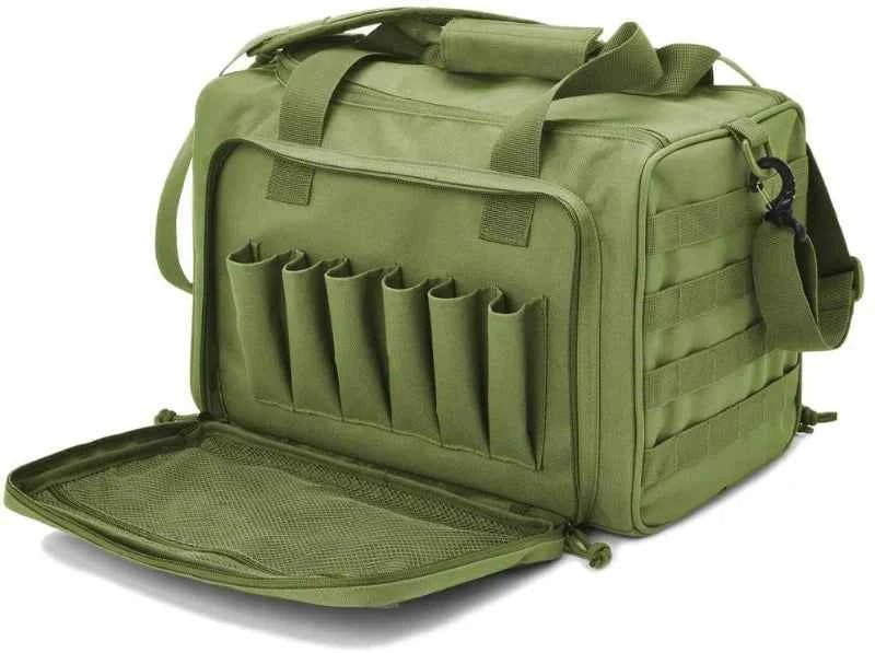 Gun Range Storage Bag Molle System Outdoor Hunting Accessory Nylon Gun Tactical Case Bags Pistol Tool Shoulder Pack Sniper Black