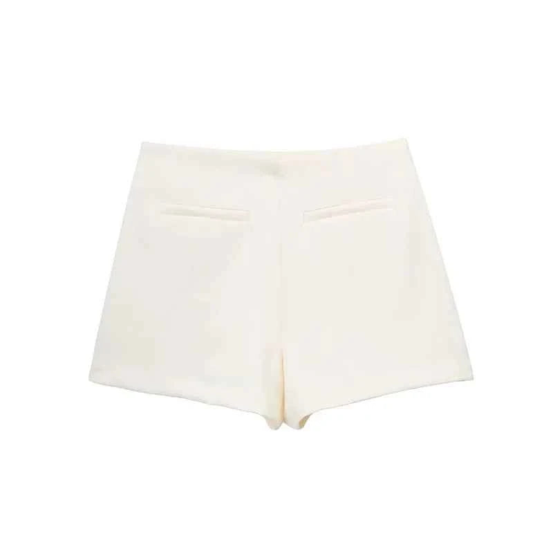 MUJER 2025 Asymmetric Skort For Women Pink Black Mini Skirt Shorts Woman Fashion High Waist Short Skirts Summer Casual Shorts