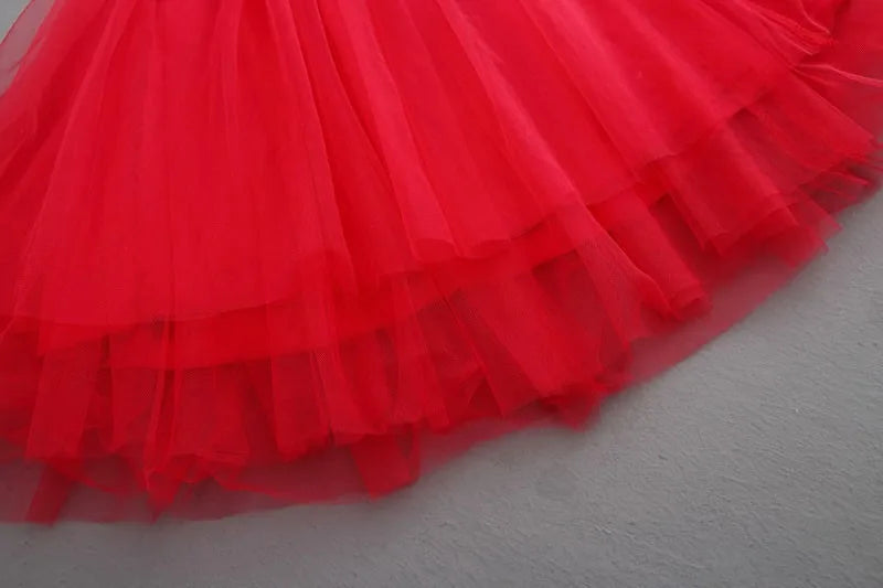 Bohemia Summer Dress For Girls Tulle Lace Sleeveless Princess Flower Girls Wedding Birthday Ball Gown Party Dresses Clothes