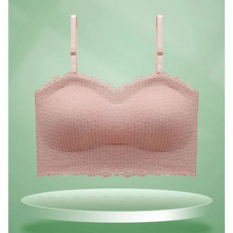 Sexy Invisible Bra Tube Tops Strapless Bras Seamless Bralette Wireless Wedding Brassiere Push Up Underwear Women Lingerie