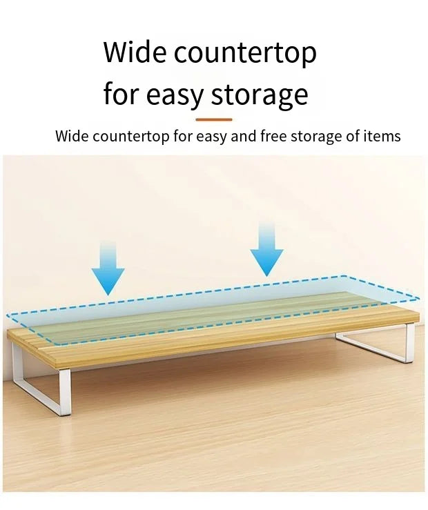 Multiple sizes desktop computer with elevated laptop display elevated dormitory desktop storage office screen base bracket