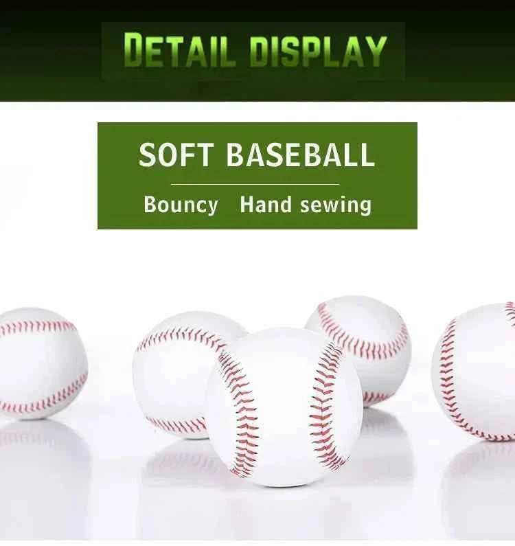 1PC Baseball No. 9 Softball Hardball Softball Craft Ball Sports Products White Safe Kids Men's Baseball sports Training Standard