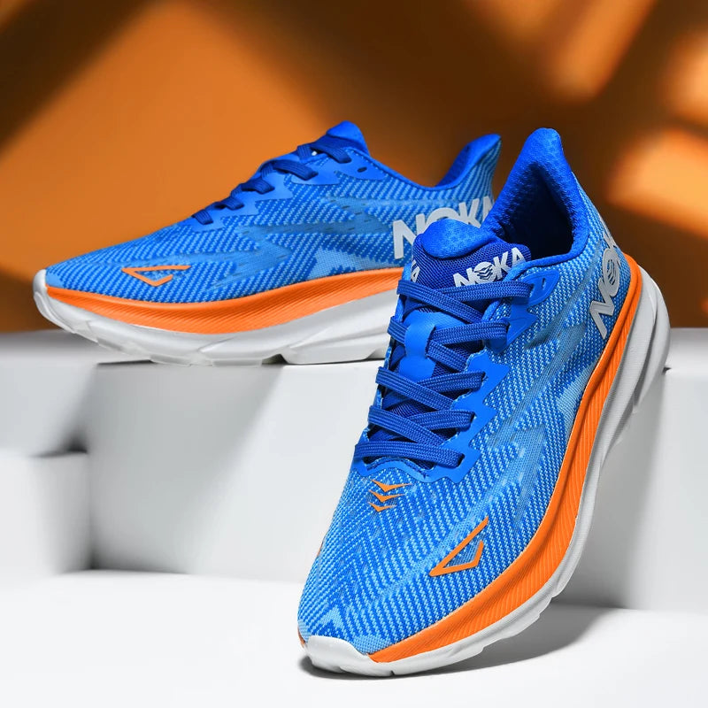 Marathon Sports Running Shoes Men Breathable Lightweight Sneakers Comfortable Athletic Nonskid Leisure Outdoor Sneakers for Men