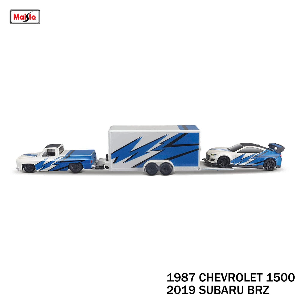 Maisto 1:64 1993 Chevrolet 454 SS PICK UP Transport Casting Manufacturing Trailer Model Simulation Model Alloy Car Collection