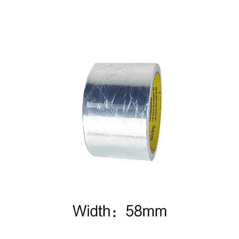 High Temperature Resistance Aluminum Foil Tape Kitchen Pipe Repair Tape Adhesive Sealing Foil Heat Insulation Leak Proof  2030