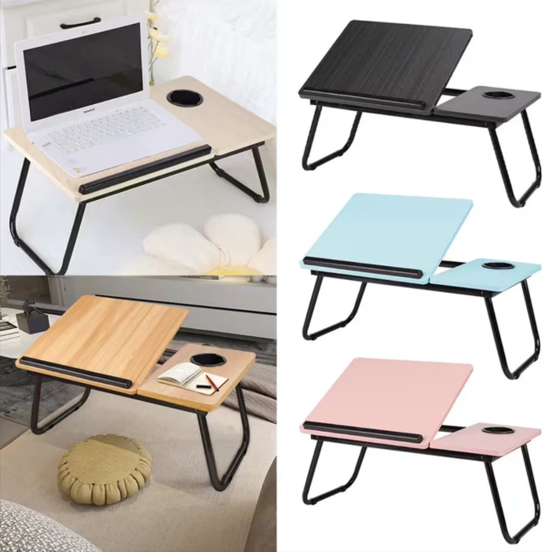 Adjustable Tilting Laptop Desk Sofa Bed Writing Notebook Computer Desk Breakfast Tray Folding Portable Table