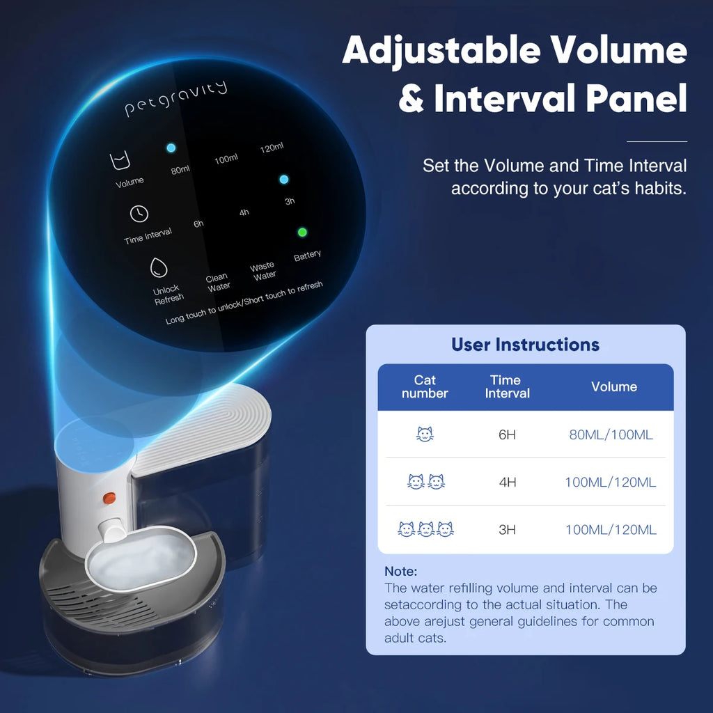 New Stainless Steel Bowl Pet Intelligent Pouring Water Dispenser Automatically Purifies The Wireless Drinking Bowl For Cats