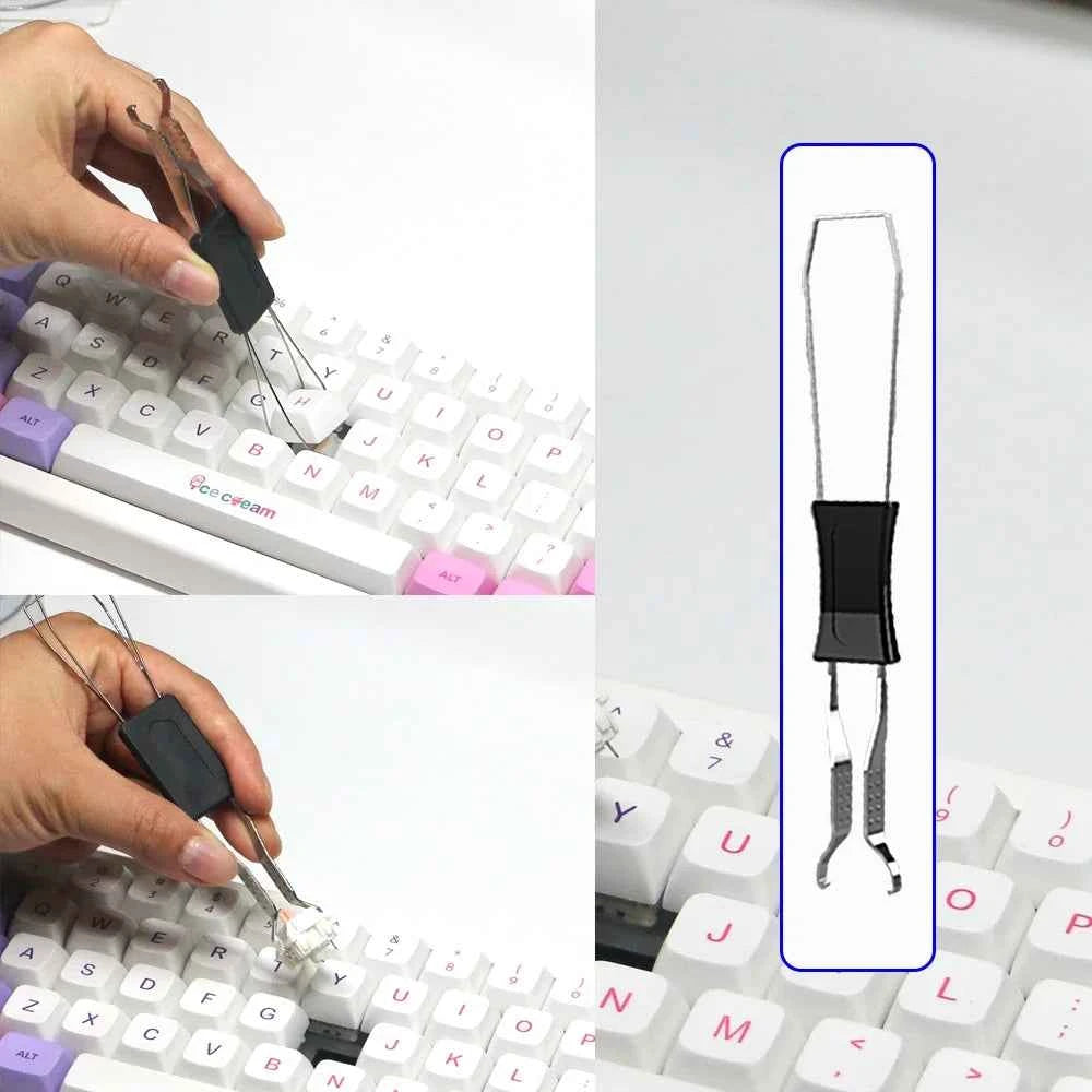 Mechanical Keyboard Kit Switch Puller Opener Keycaps Puller Switch Lubrication Package for Mechanical Gamer Hot Swap Keyboard