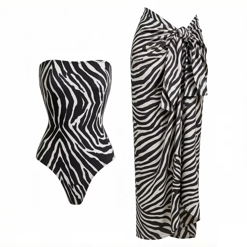 2026 Sexy Leopard Bikini Set Printed Brazilian Biquini Women Swimwear Skirt Bathing Suit Girls Summer Beachwear Dress