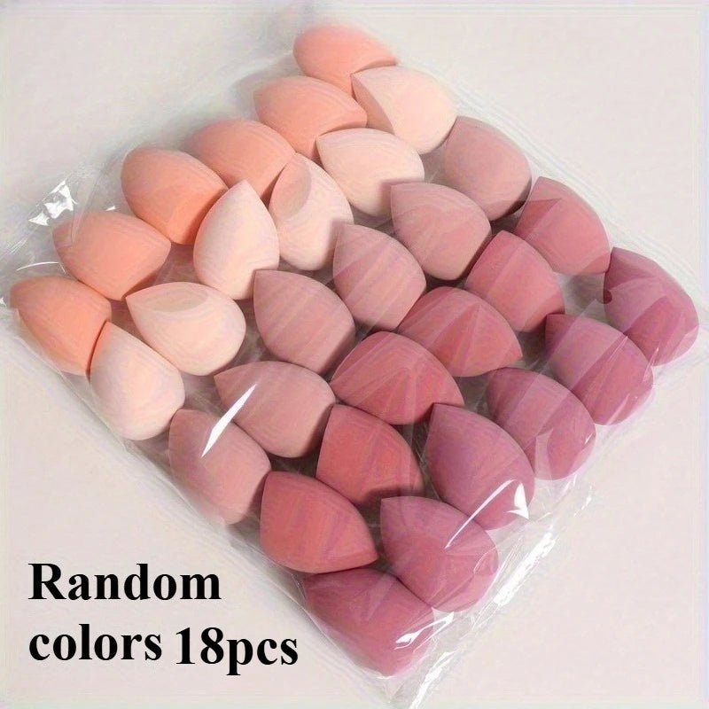 1/7/18PCS Makeup sponge latex free fragrance free makeup sponge wet and dry powderpuff suitable for all skin types random colors