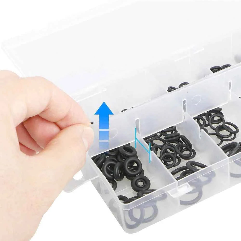 419/225PCS Set Universal O-Ring Assortment 32 Size Nitrile Rubber Ring Seal O Ring Gasket for Plumbing Automotive Faucet Repair