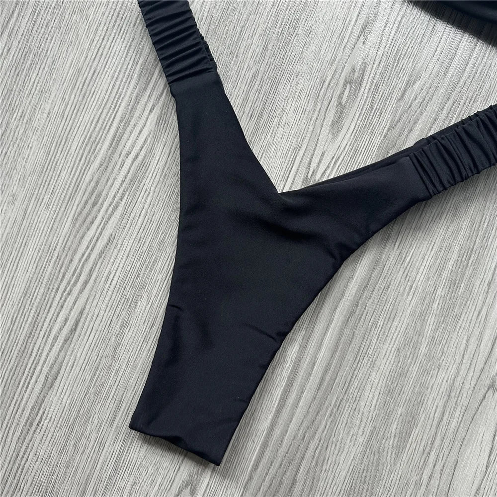 Micro Bikini Push Up Women Swimsuits 2025 Sexy Female Swimwear Brazilian Bikini Set Thong Biquini Swimming Suits Beachwear