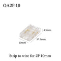 COB Strip to Wire LED Connectors 5 8 10mm Connection Solderless Extension For CCT FCOB RGB LED Strip Lights 2 3 4 Pin Connector