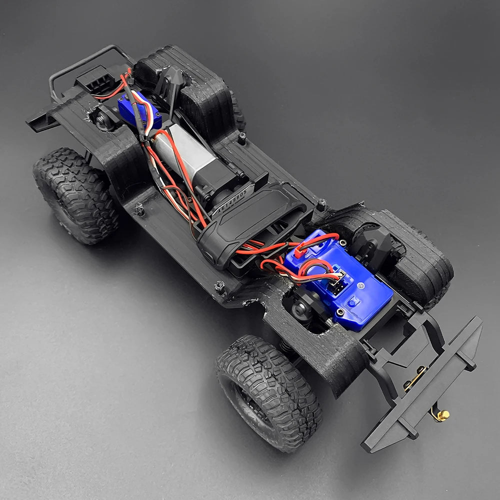 TRINOOD Copper Rear Bumper Tow Trailer Hook Drop Hitch Receiver For 1/18 TRX4-M Defender RC Crawler Car Upgrade Parts