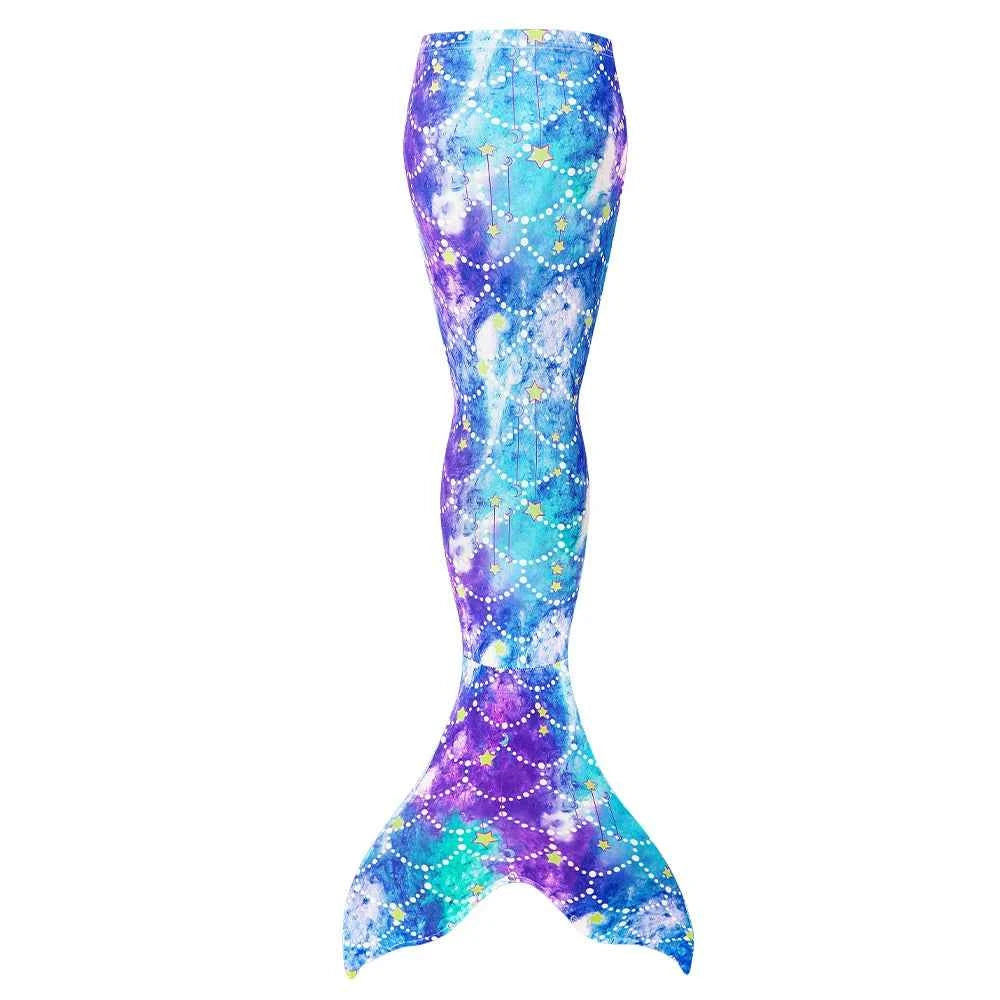 3PCS Mermaid Tails Swimwear Set for Swimming Girls Princess Bathing Suit Sets Kids Mermaid Swimsuit Swimable Costume