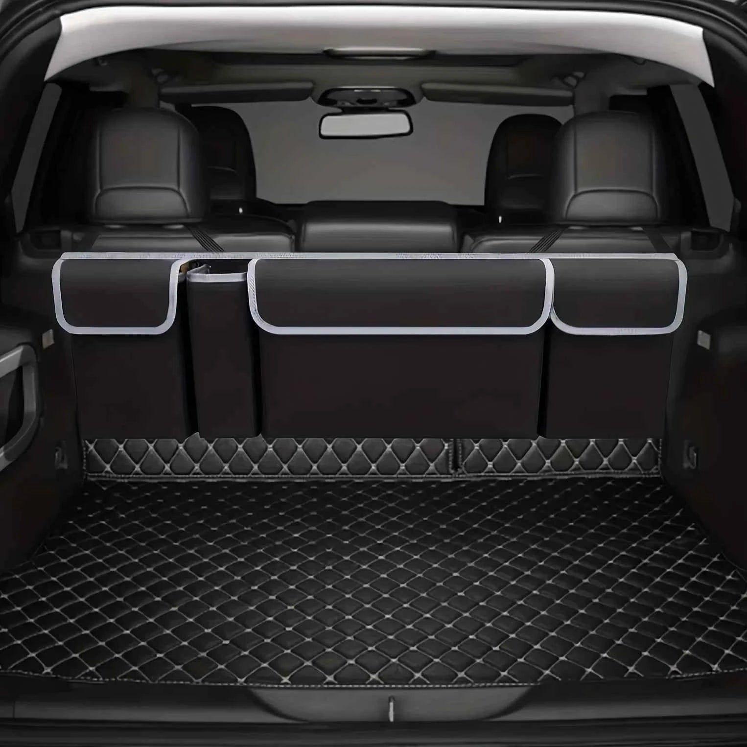 Versatile Oxford Cloth Car Trunk Storage Bag Rear Seat Back Hanging Vehicle Organizer Box for Automobile Interior