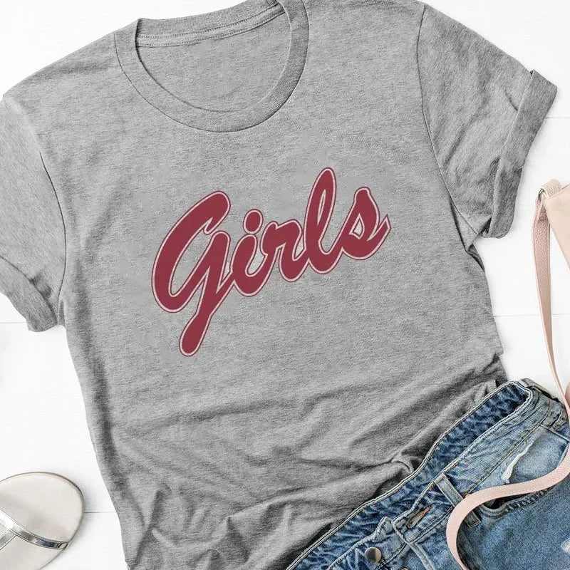 Rachel Green Girls T-shirt Women's Friends TV Show Large Tshirt Retro Beautiful Short sleeved Tshirt