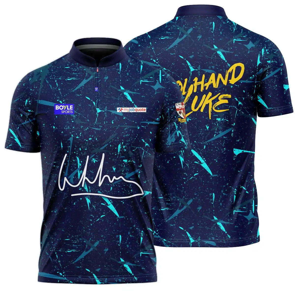 2026 PDC Luke Humphries Darts Jersey Cool Hand Luke Shirt 3D Print Blue Graffiti Sportswear Short Sleeve Tee Professional Tops