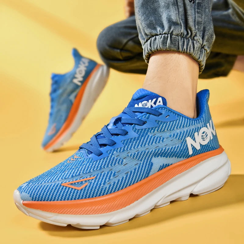 Marathon Sports Running Shoes Men Breathable Lightweight Sneakers Comfortable Athletic Nonskid Leisure Outdoor Sneakers for Men
