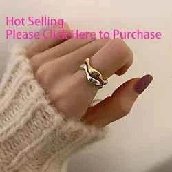 VENTFILLE 925 Sterling Silver Irregular Ring for Women Geometry Versatile Minimalism  Accessories Jewelry Gift Dropshipping