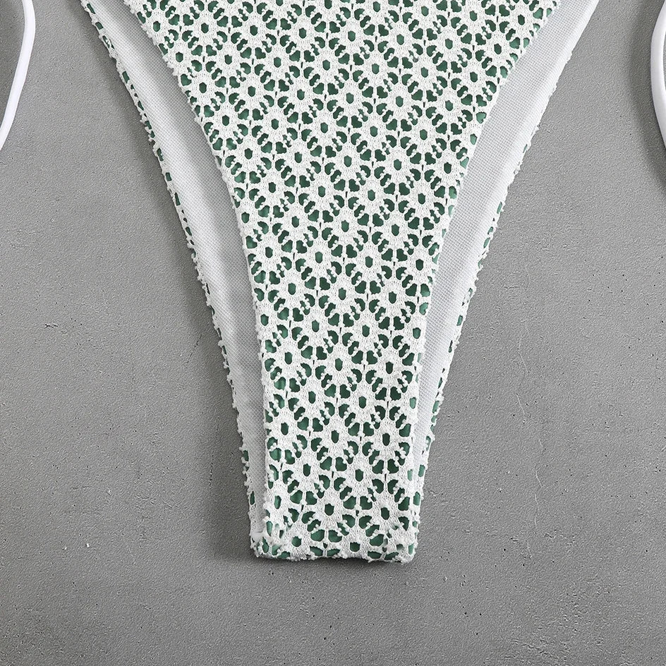 Sexy Micro Bikini 2025 Women Chain Swimsuit Female Swimwear Thong Bikinis Sets Brazilian Bathing Suit Beach Wear Lace Up Biquini