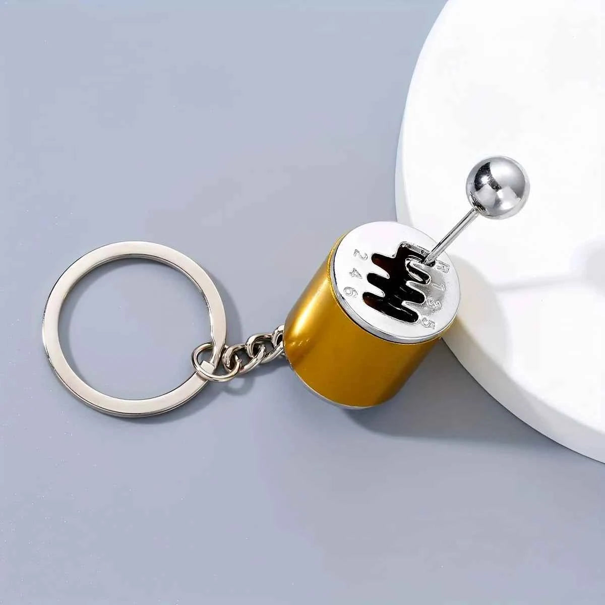 1 piece men's creative car modification shift keychain stress toys desk toy  anti anxiety stress reliever toys