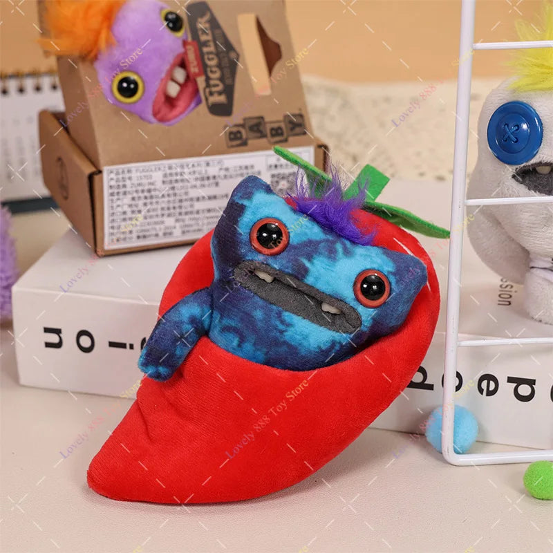 Original Fuggler Plush Keychain Ugly Monster Screech Munch Rabid Rabbit Wide Eyed Weirdo Annoyed Alien Stuffed Peluche Toys
