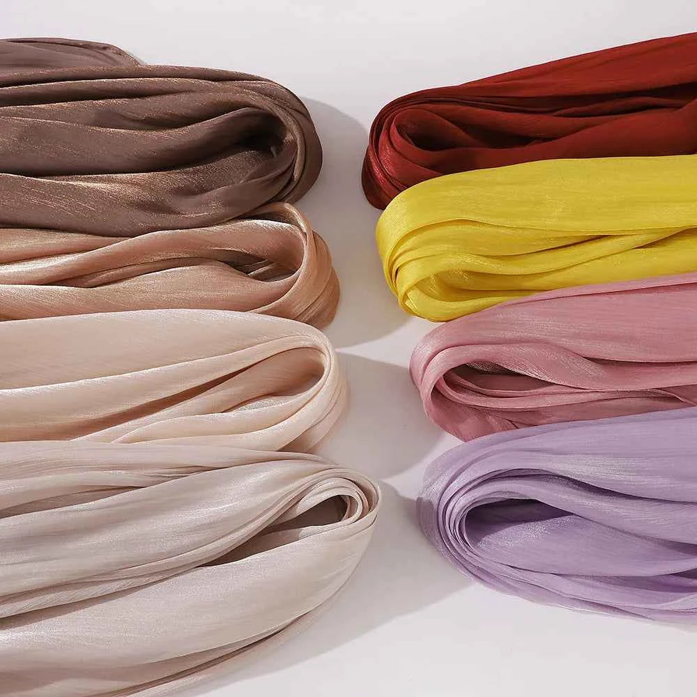 Premium Chiffon Hijabs For Woman Soft Long Turban Veil Scarves Muslim Hijab Shawls Islam Women Head Wraps Accessoires Ramadan