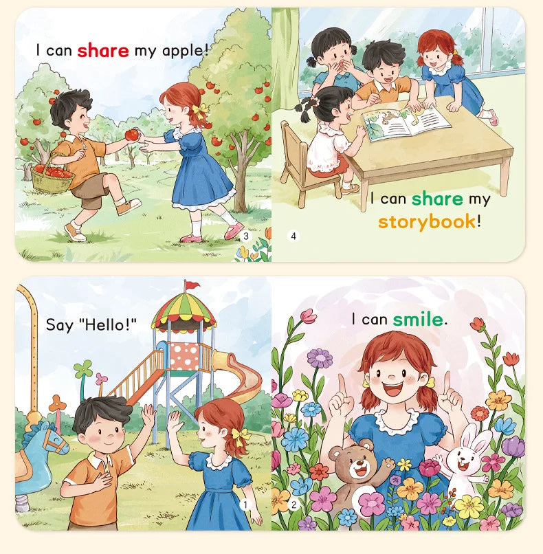 20 Books Kids English Picture Books, Audio Reading Early Education Picture Book, Zero Basis English Learning Books for Toddlers
