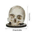 Kitchen Rack For Knives Countertop Skull Head Shaped Kitchen Tools Storage Scary Decoration Home Organization For Fireplaces