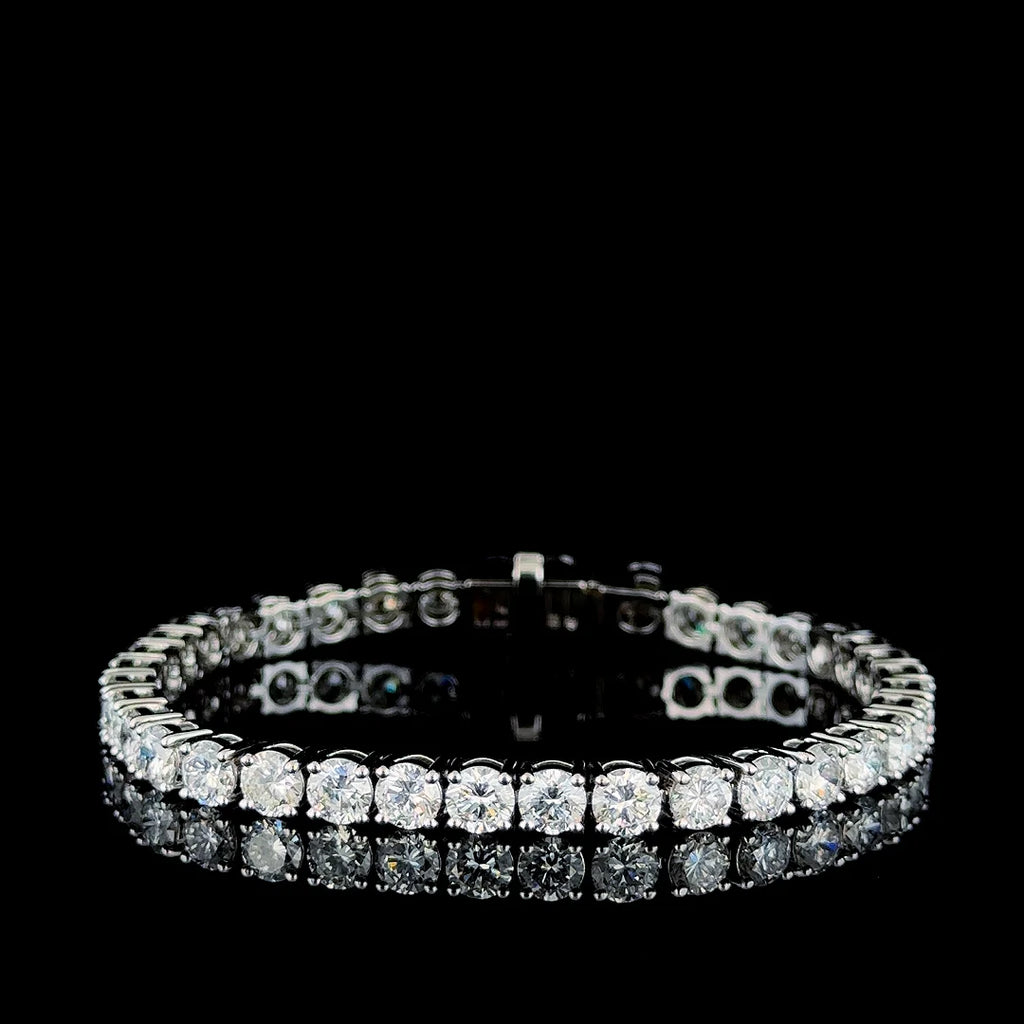 Lab Grown Diamond Tennis Bracelet Brilliant Cut 18K Gold Bangle IGI Certified VVS1 Luxury for Wedding Party Gift Anniversary