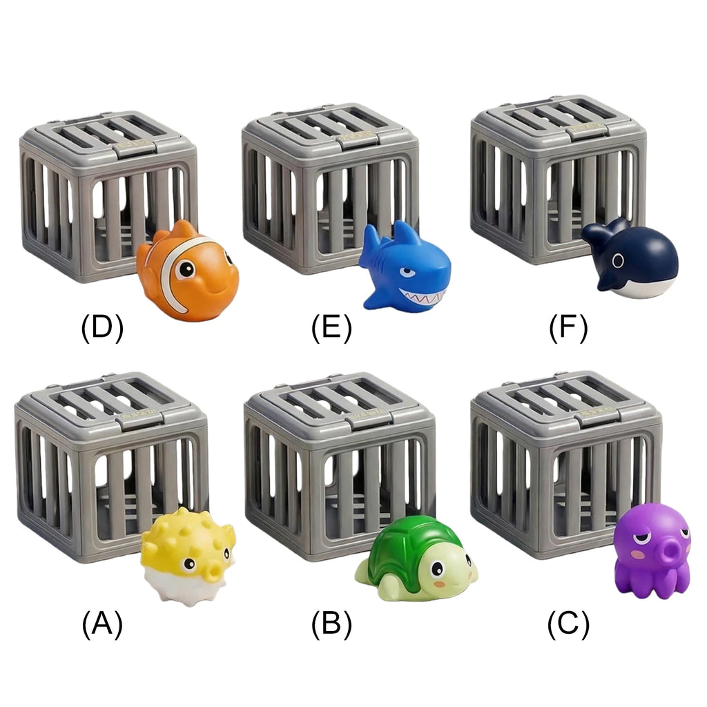 Kids Pool Diving Toys with Fish Box Floating Animals Water Swimming Dive Pool Game for Boys Girls Fun Outdoor Beach Party Gift