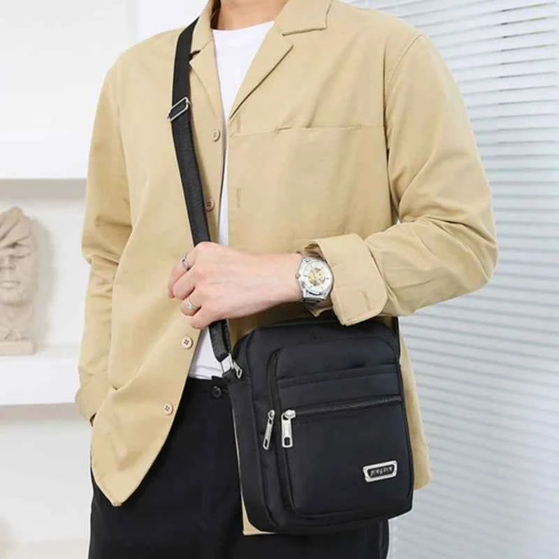 Brand New Men Crossbody Bags Male Nylon Shoulder Bags Boy Messenger Bags Man Handbags for Travel Casual Large Satchel Grey