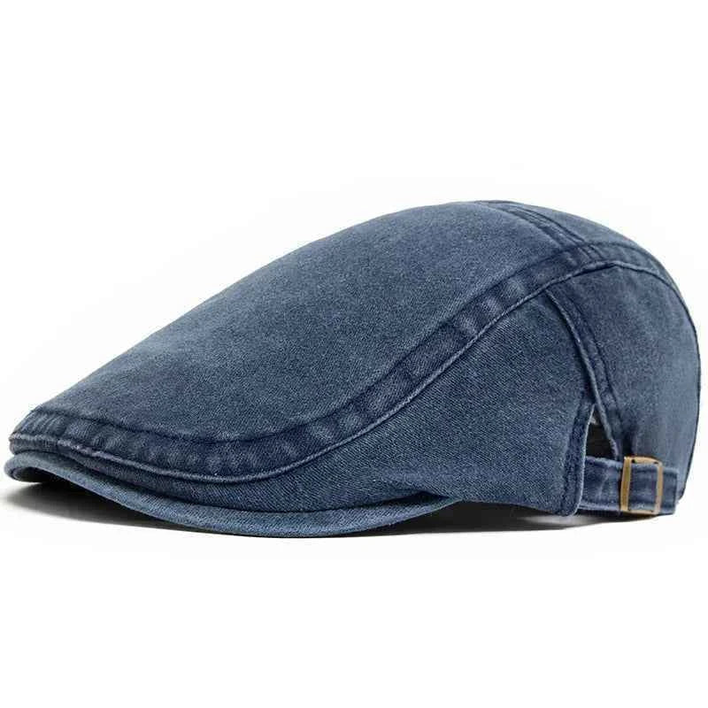 Spring Summer Vintage Cotton Beret Men Women Fashion Flat Visor Cap Casual Berets Retro Newsboy Hat Unisex Adjustable Sun Hats