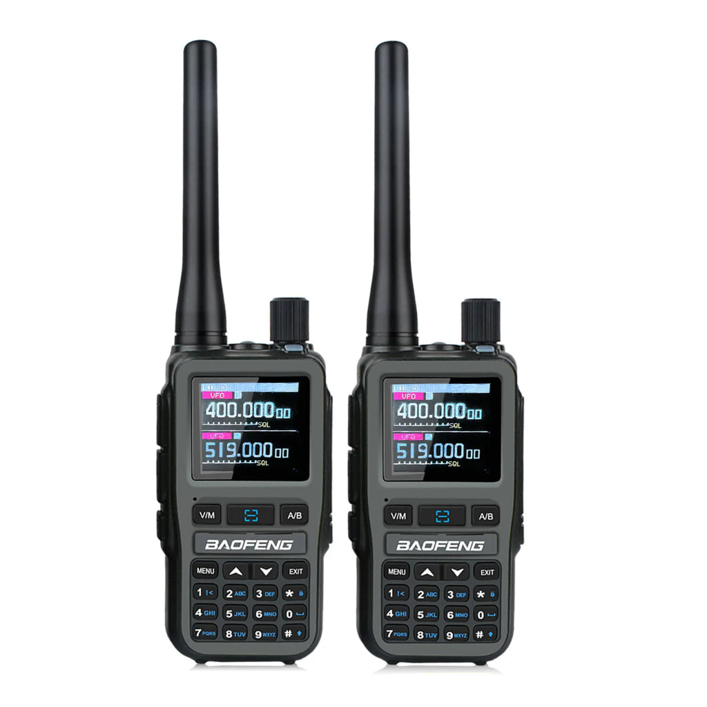 2PCS/Pack Baofeng UV-5R Mini Dual Band Dual PTT Walkie Talkie 5RMINI Air Band Rx 5W Compact  VOX FM Amateur Radio Type-C Charge