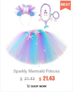 Baby Girls Unicorn Tutu Skirt Outfit for Kids Birthday Party Tulle Skirts Set Children Christmas Halloween Costumes with Wings