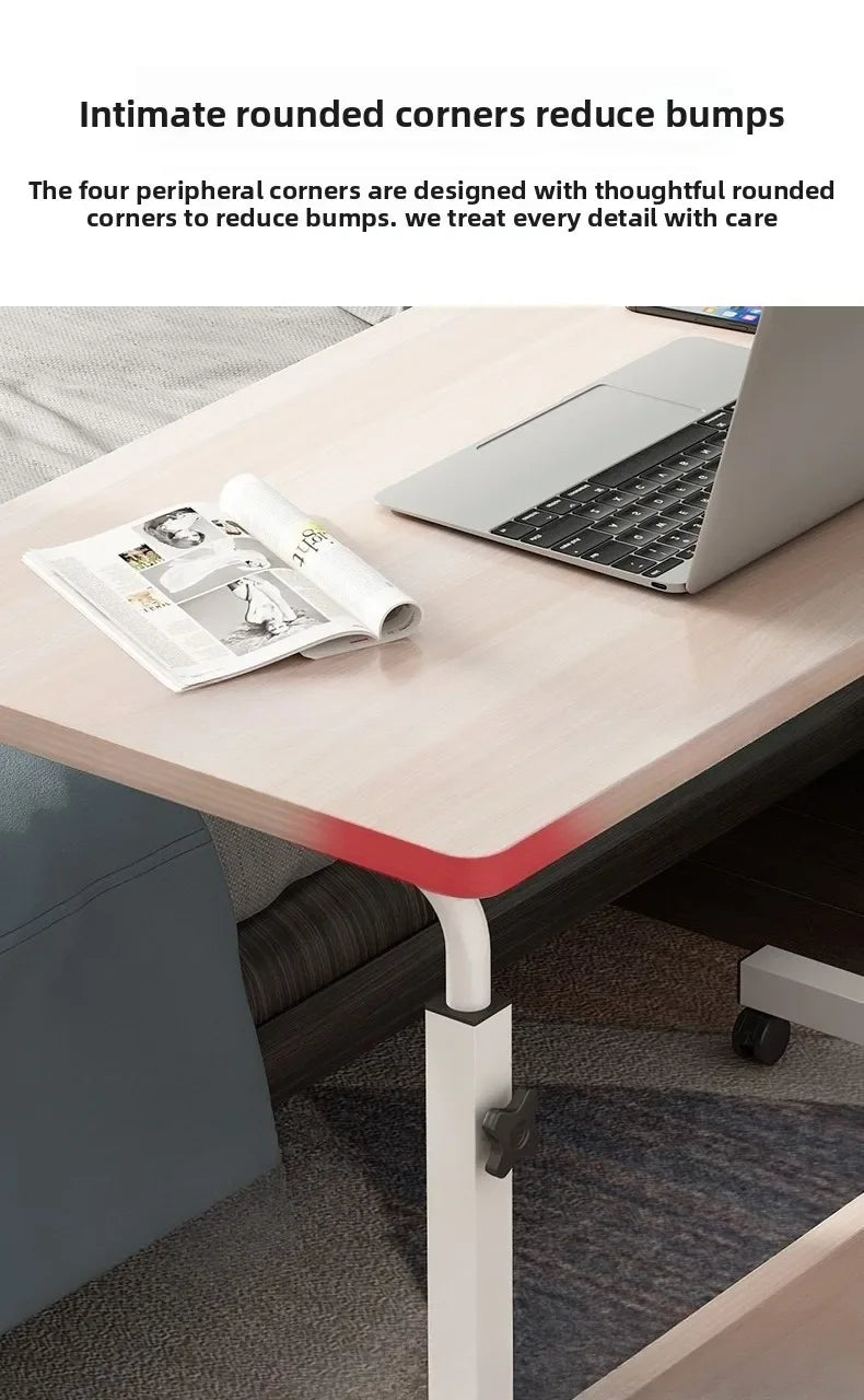 Computer desk Bedside table Mobile lifting small table Household small laptop holder with wheels