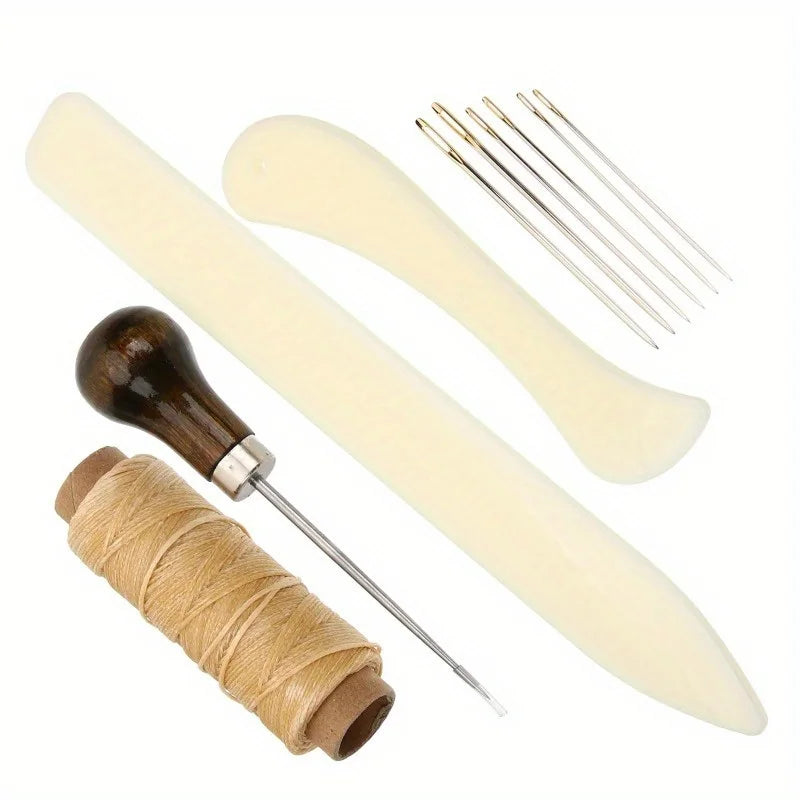 Tools Kit Sewing Craft Diy Working Book Tool Stitching Set Binding Needles Folder Bone Paper Supplies Repair Press Bookbinding