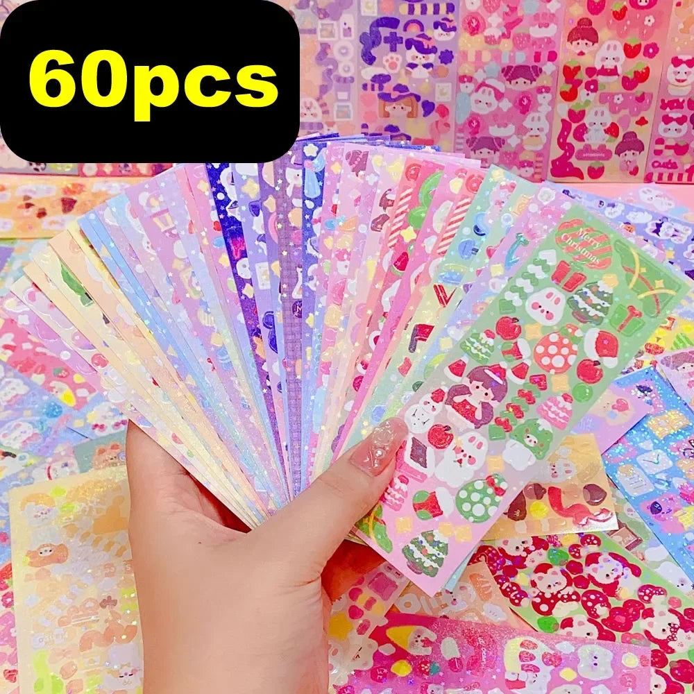 Cute Aesthetic Kawaii Decorative Stickers for Kids Above 6 Scrapbooking Diary Journal Stationery